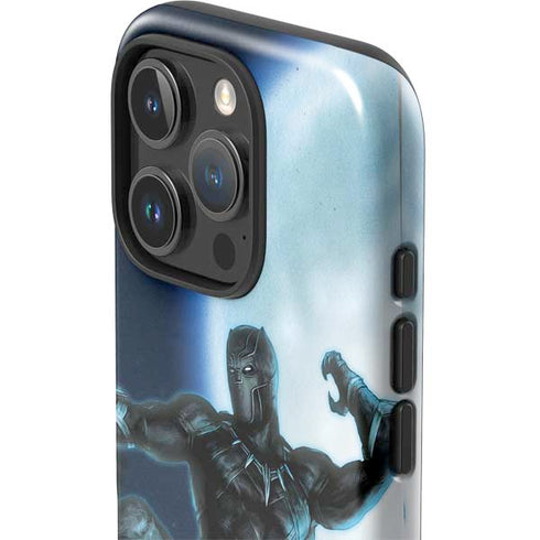 Marvel Black Panther Jumping Through Air iPhone 16 Pro Max Impact Case